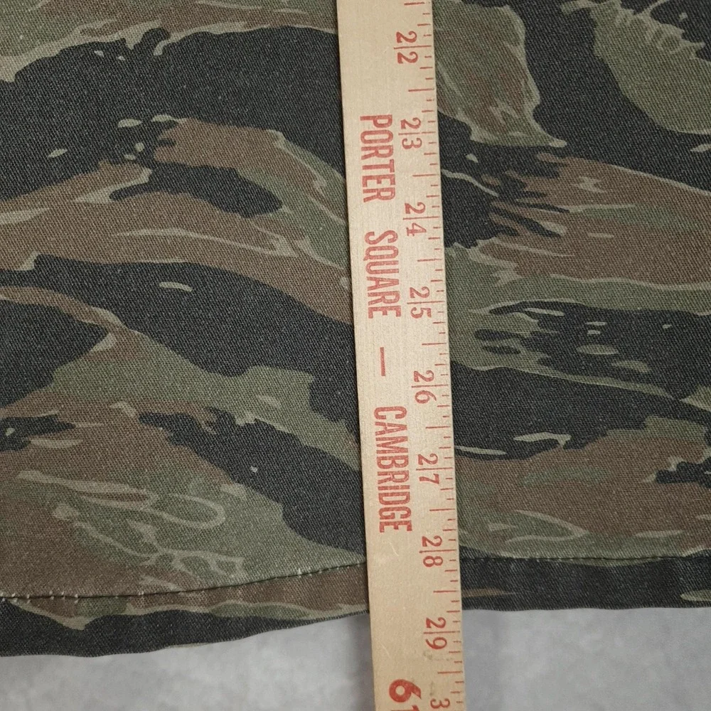 Vintage Tiger Stripe Camo Jacket Mens Large Green Military Canvas Combat Field
